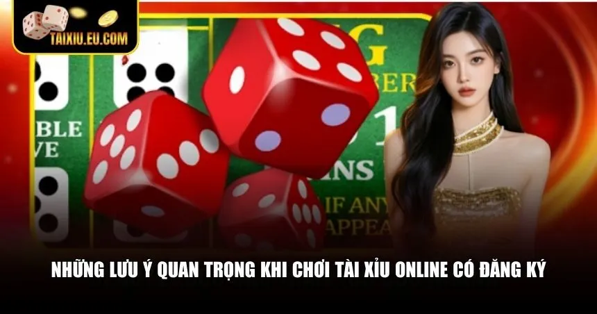 Những lưu ý quan trọng khi chơi tài xỉu online có đăng ký