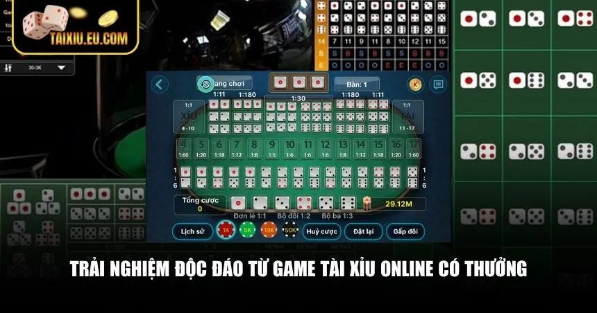 Trải nghiệm độc đáo từ game tài xỉu online có thưởng